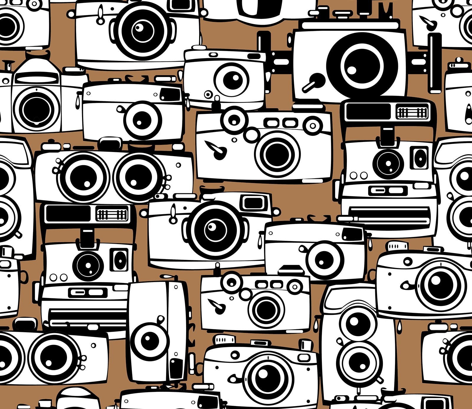 D doodle cute camera aj wallpaper