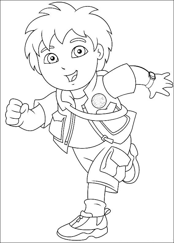 Free printable diego coloring pages for kids