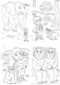 Coloring of diego for children