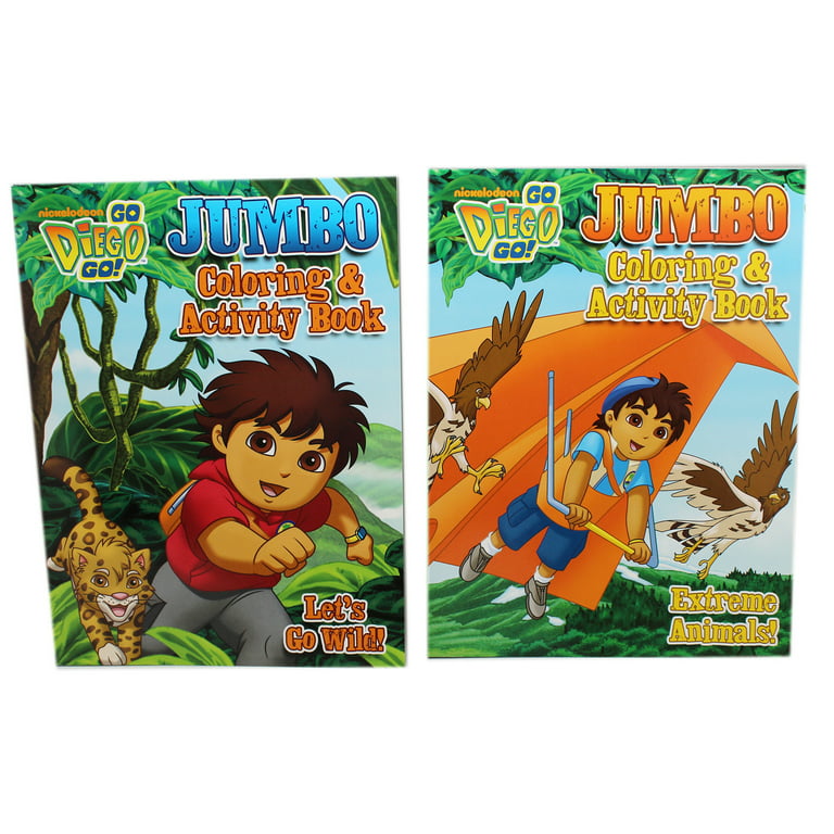 Go diego go jumbo coloring and activity book books