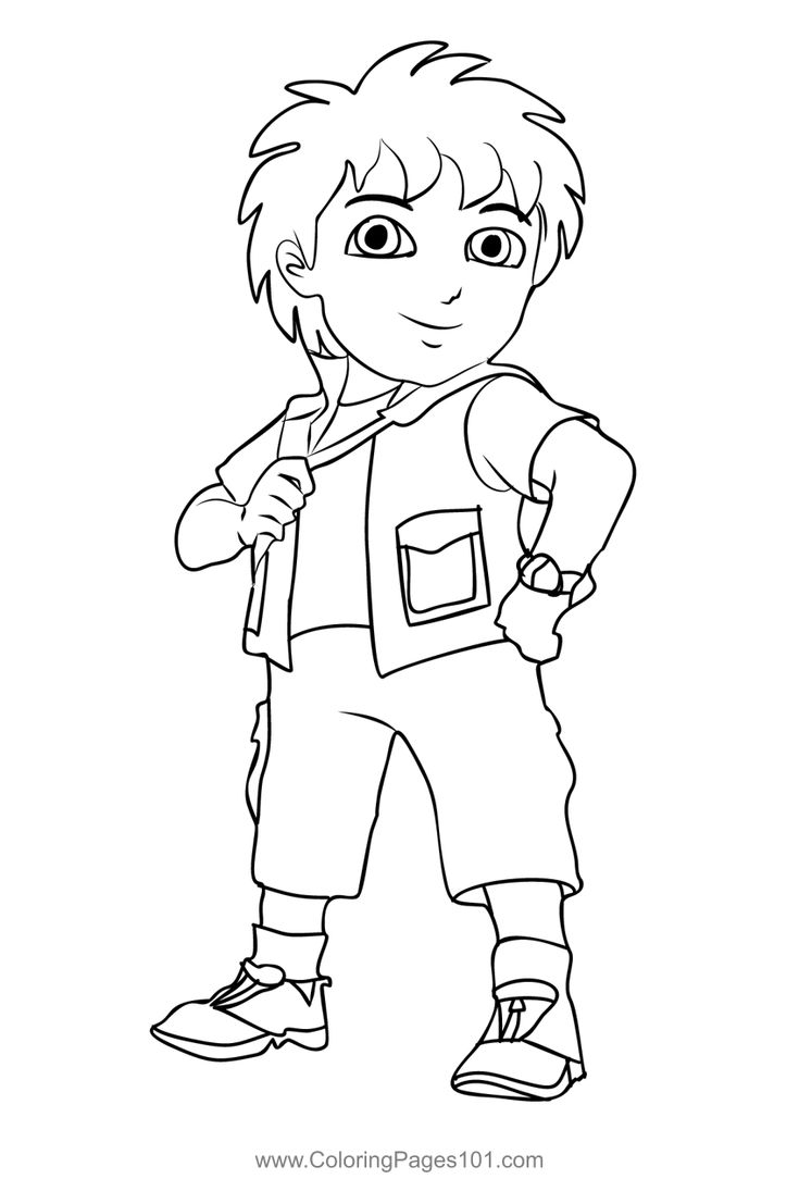 Go diego go coloring page go diego go coloring pages coloring pages for kids