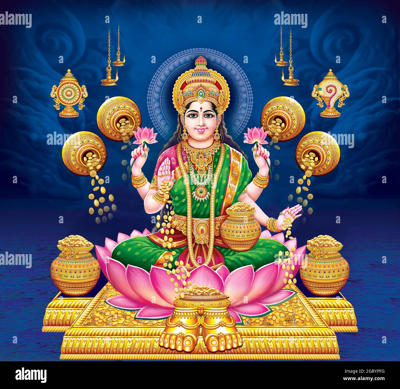 Goddess lakshmi gold hi