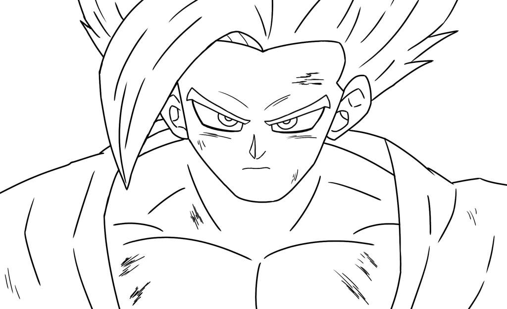 First time drawing beast gohan dragon ball super officialâ amino