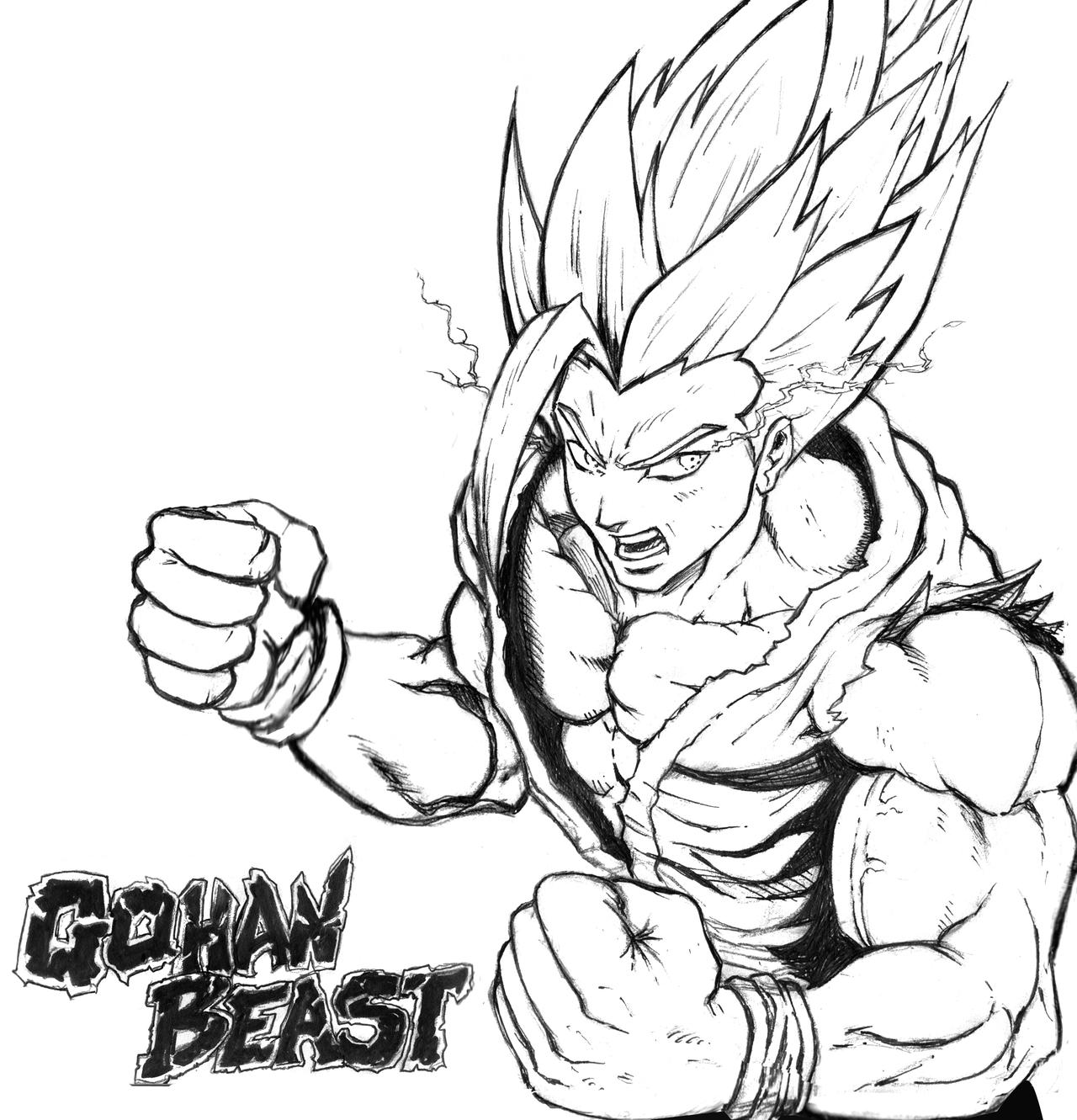 Gohan beast by soulstryder on