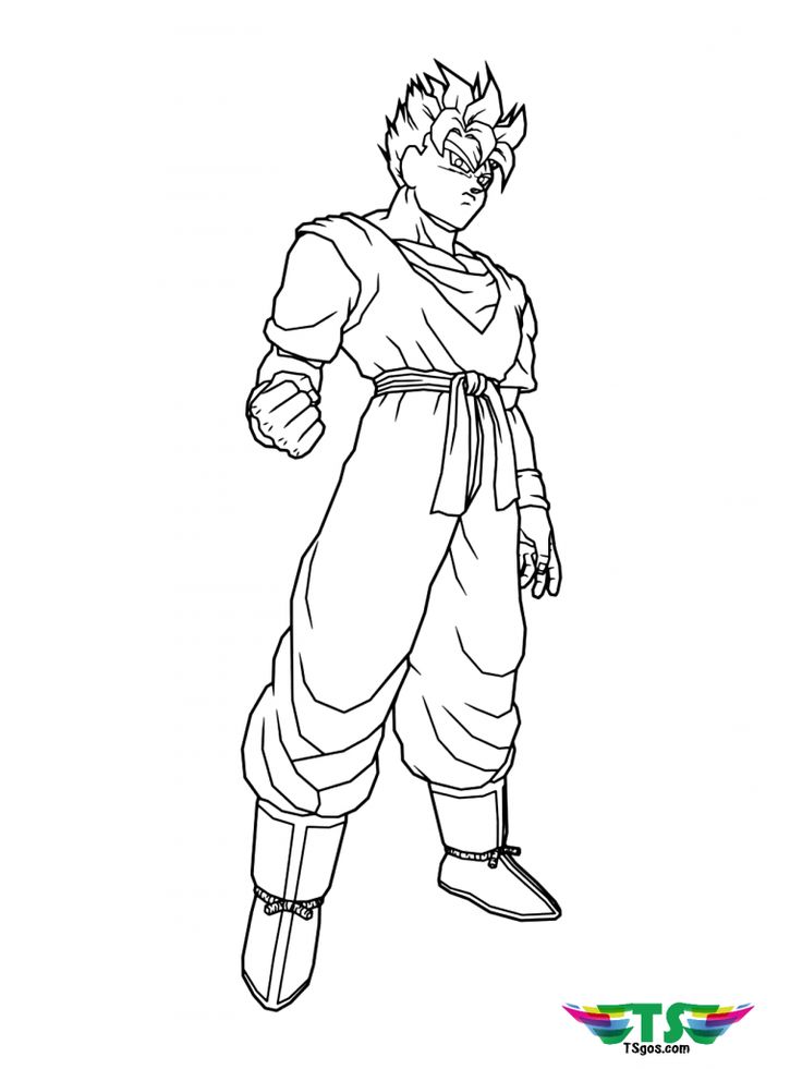 Dragon ball z coloring page coloring pages dragon ball z dragon ball