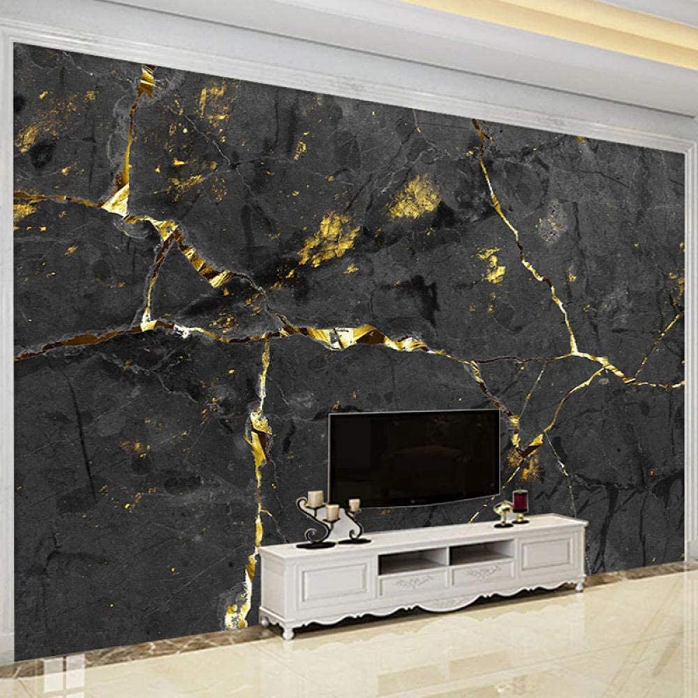 Custom wall mural wallpaper d black gold marble wallpaper living room tv sofa bedroom light fresco wallpaper w x h cm diy tools