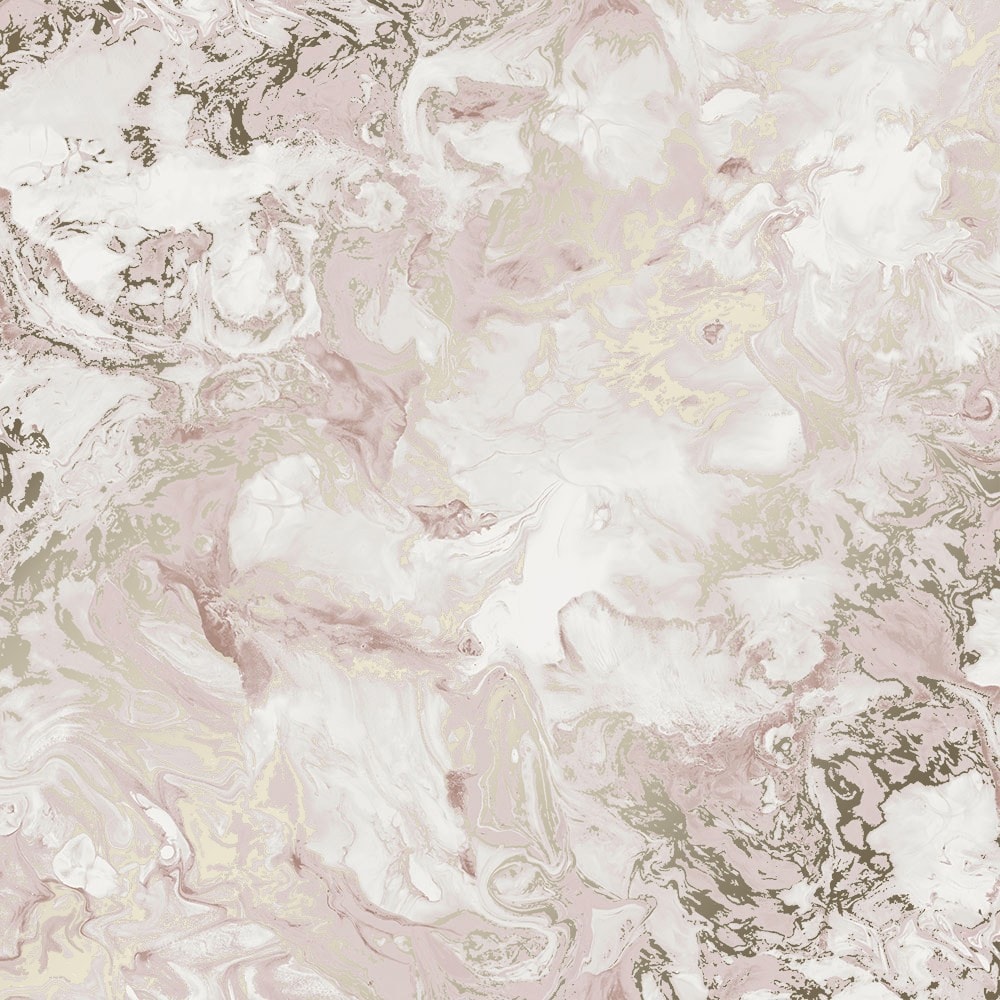 Liquid marble wallpaper in pink gold i love wallpaper
