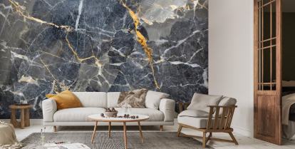 Grey with gold marble wallpaper ca