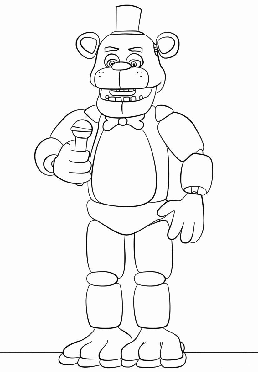 Wonderful picture of fnaf coloring pages