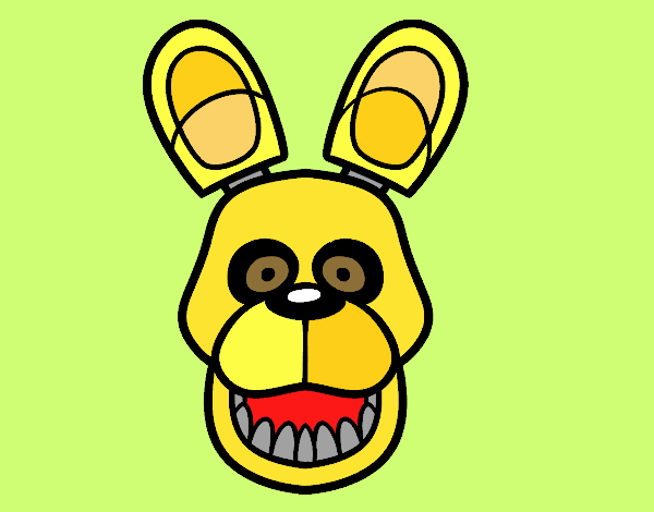 Colored page golden freddy from five nights at freddys painted by user not registered