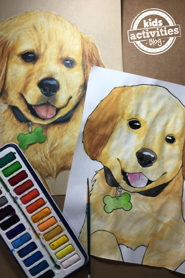 Free adorable puppy coloring pages for kids and adults