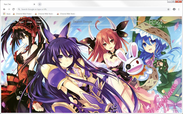 Date a live hd wallpapers anime new tab