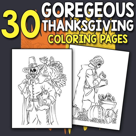 Best value goregeous adult thanksgiving coloring pages happy shanksgiving horror coloring book zombie portrait gory gore native american instant download