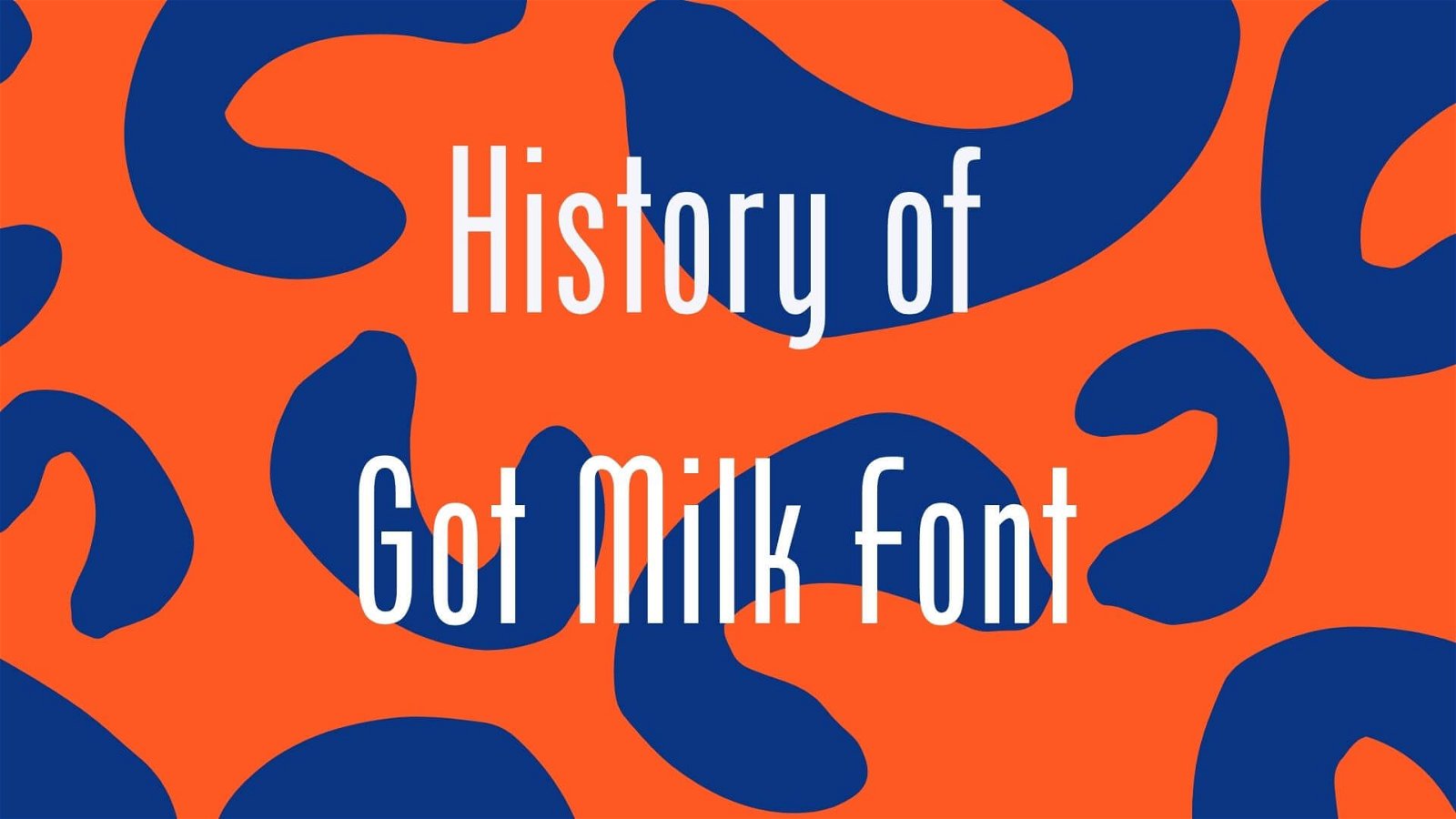 Got milk font free download