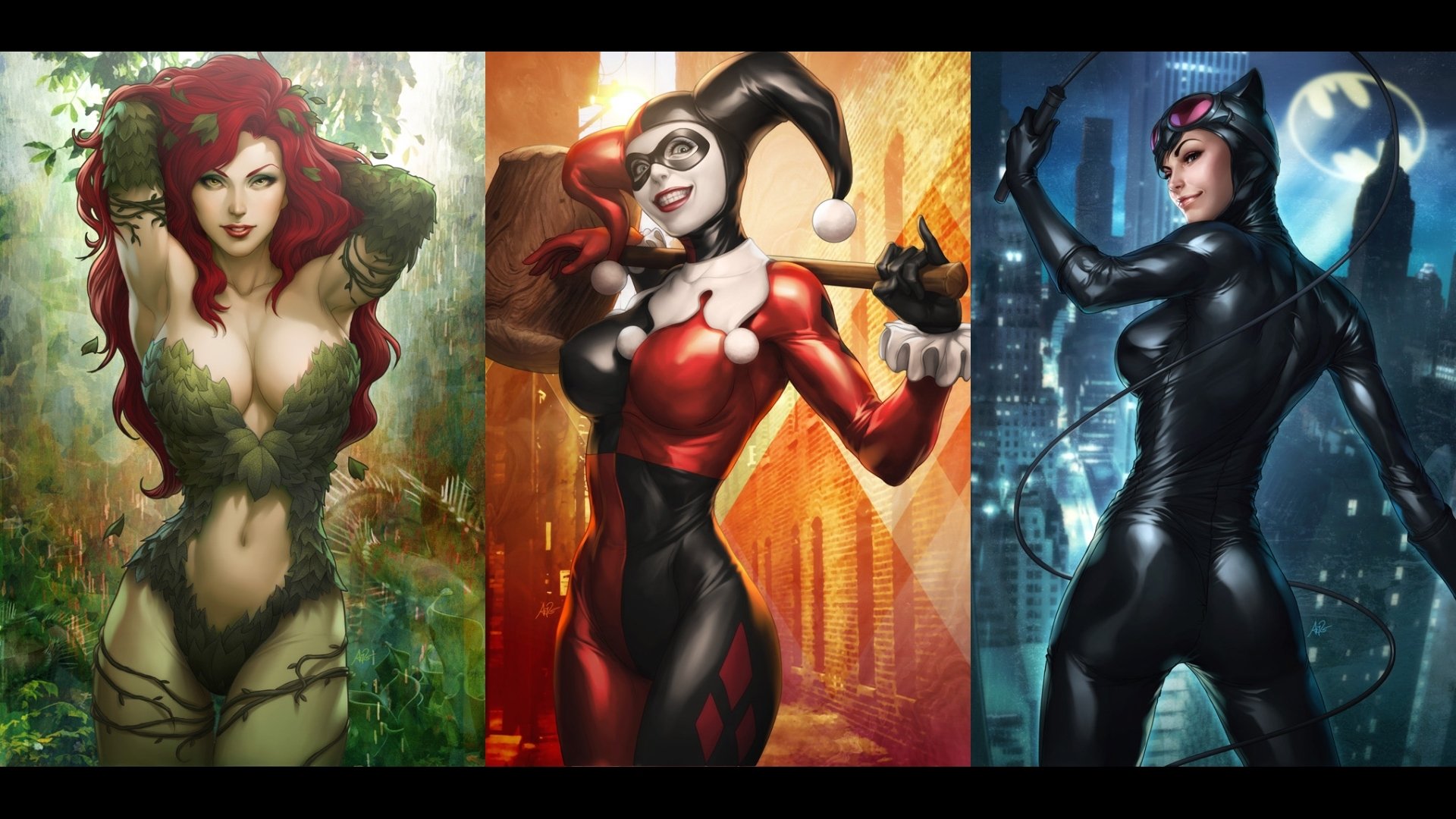 Gotham city sirens hd papers and backgrounds