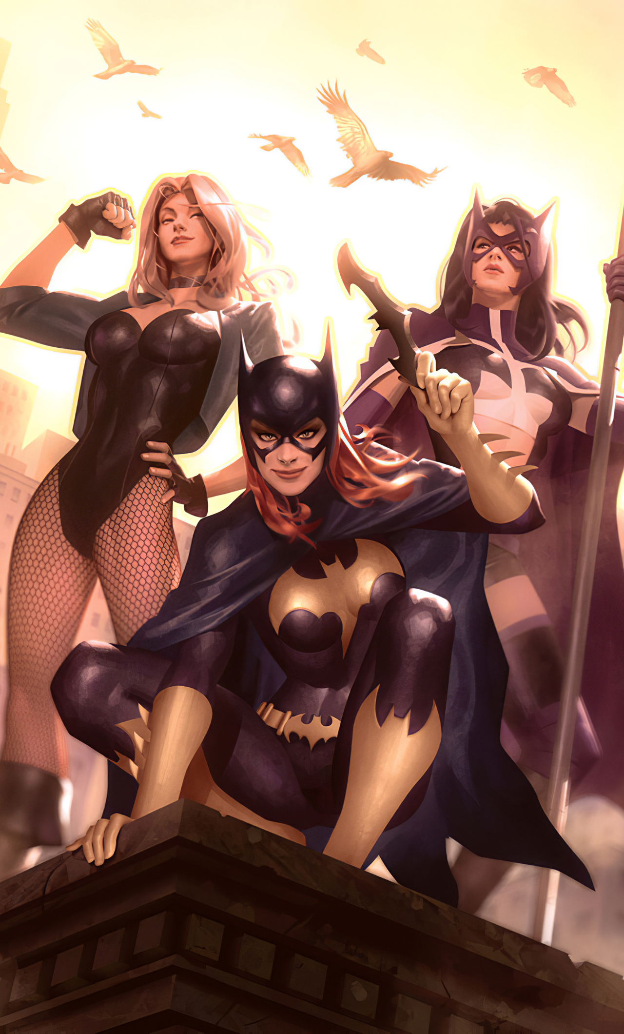 X gotham city sirens artwork iphone hd k wallpapers images backgrounds photos and pictures
