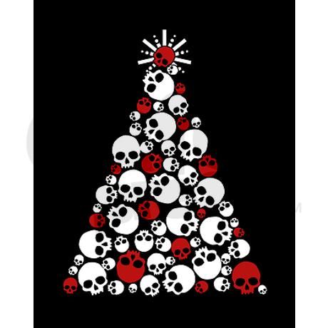 Gothic skull christmas tree twin duvet cafepress scary christmas dark christmas creepy christmas