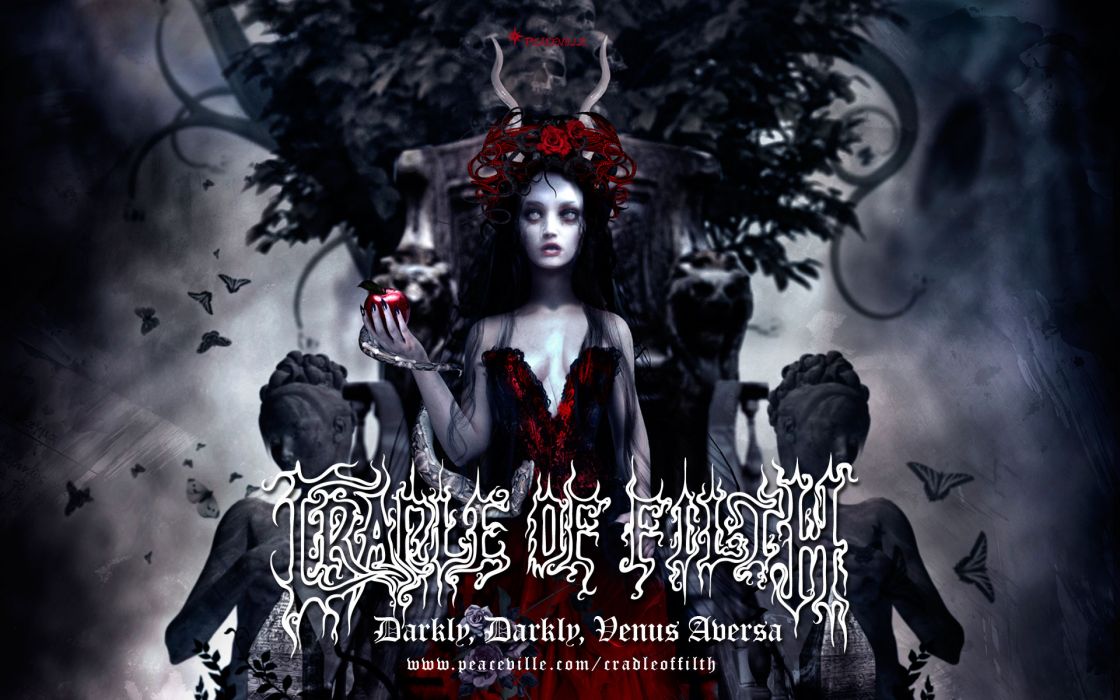 Cradle of filth gothic metal heavy hard rock band bands group groups v wallpaper x