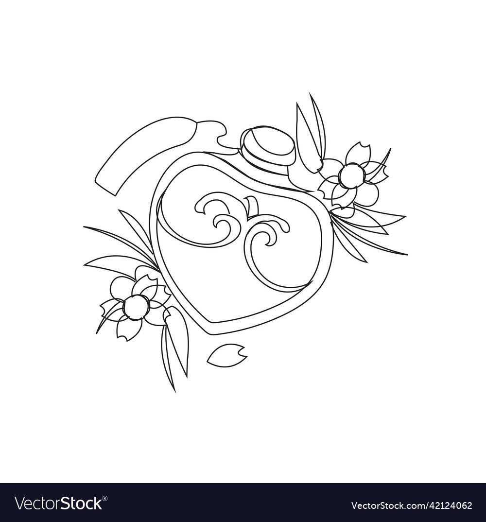 Pastel goth coloring page royalty free vector image