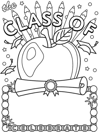 Its your graduation coloring page