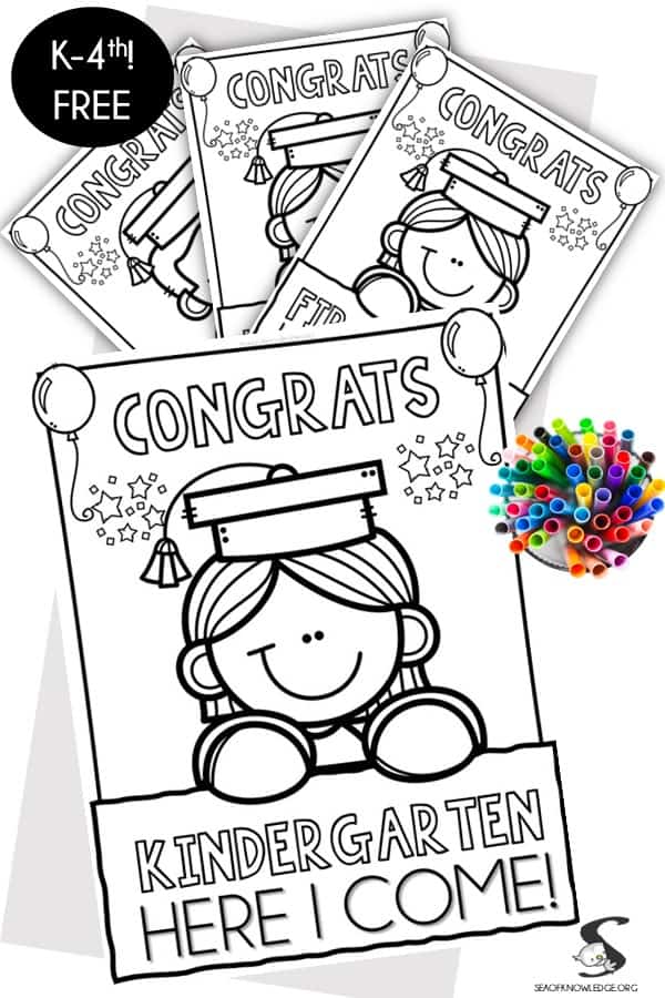 Fun and editable graduation coloring pages printables