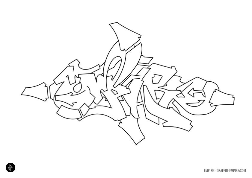 Graffiti coloring pages