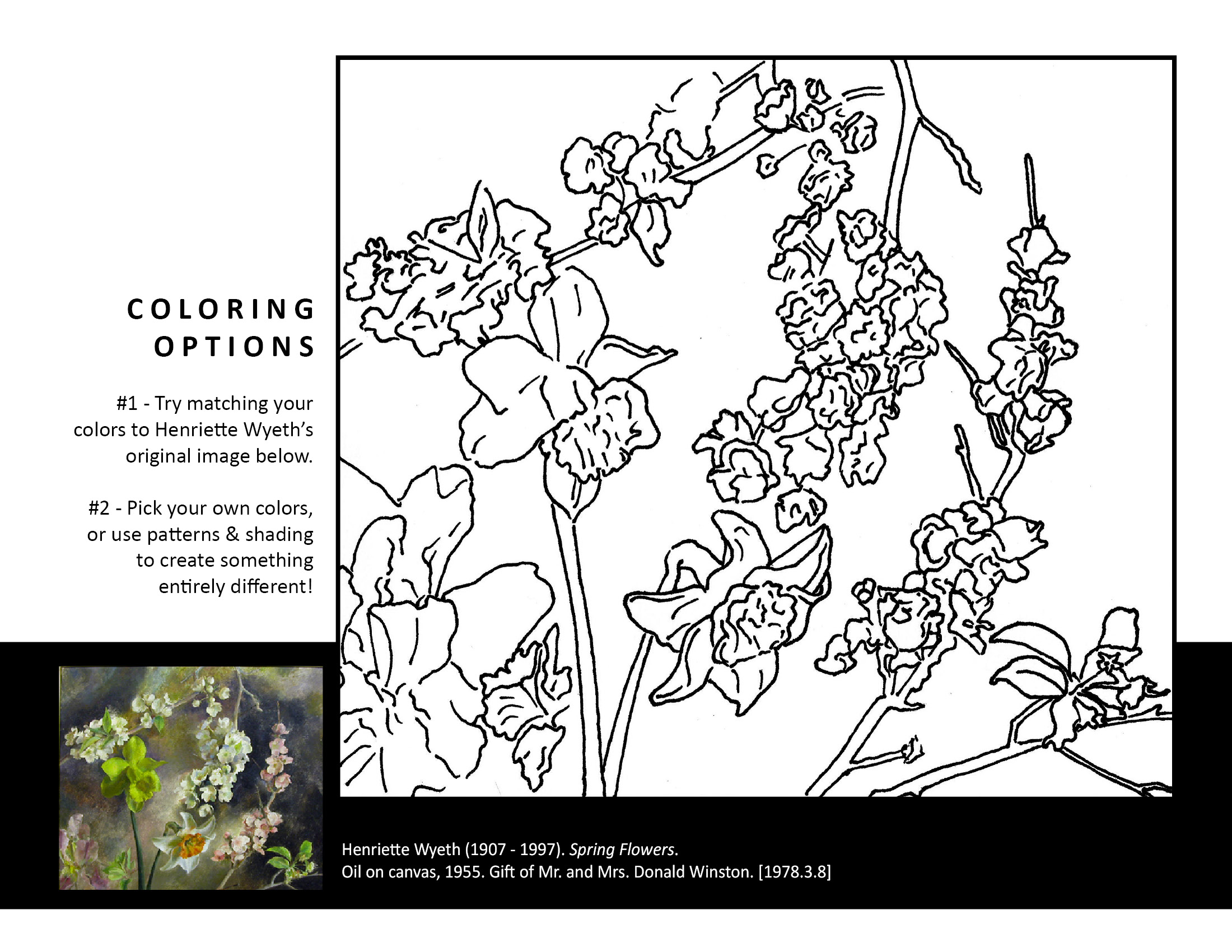 Coloring pages charles h macnider art museum