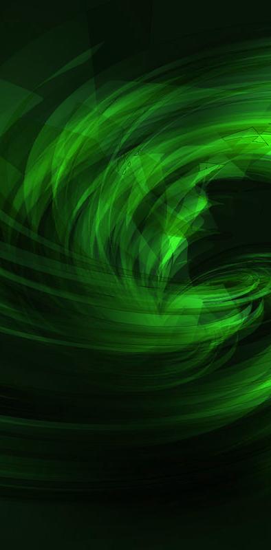 Green swirl wallpaper by joem