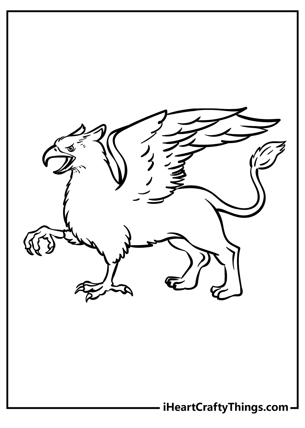 Griffin coloring pages free printables