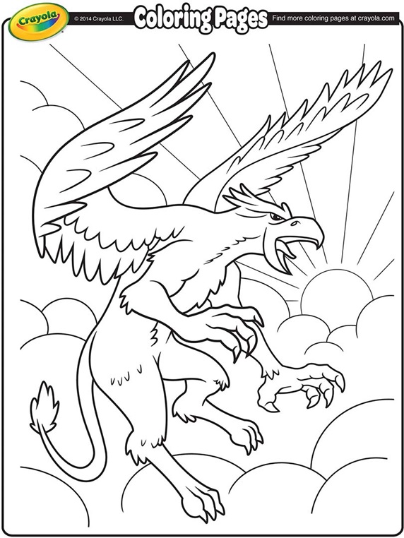 Griffon coloring page