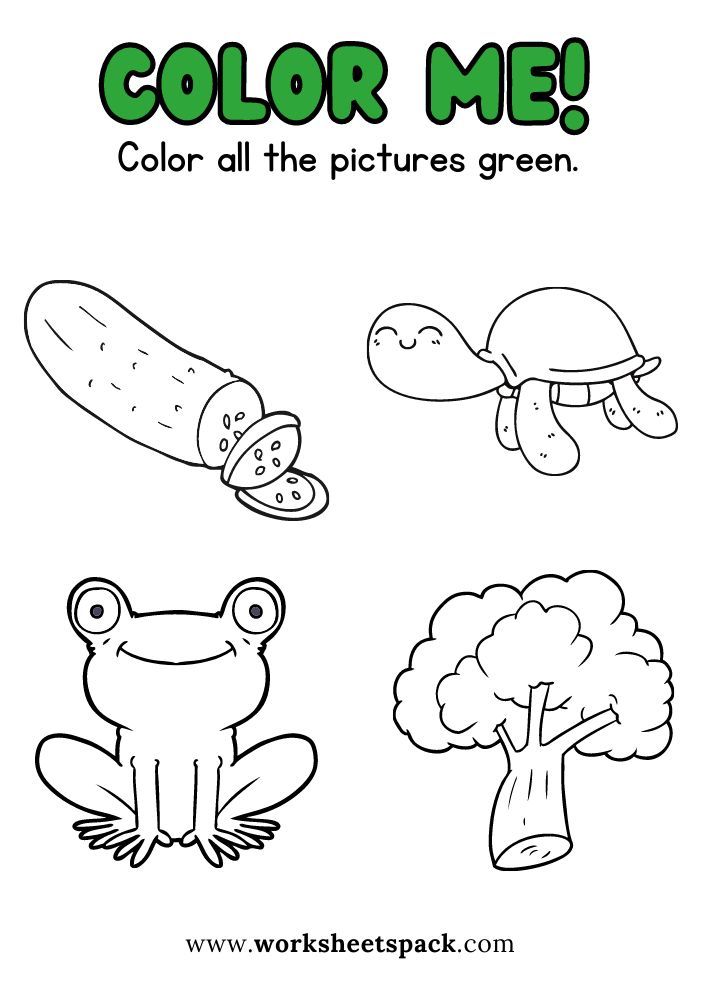 Green coloring page kindergarten coloring worksheets pdf green activiti color worksheets for prchool kindergarten coloring pag