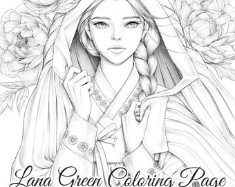 Han coloring page for adults grayscale coloring page instant download lana green art jpeg pdf