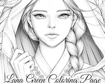 Han coloring page for adults grayscale coloring page instant download lana green art jpeg pdf