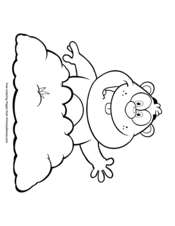 Groundhog day coloring pages â free printable pdf from