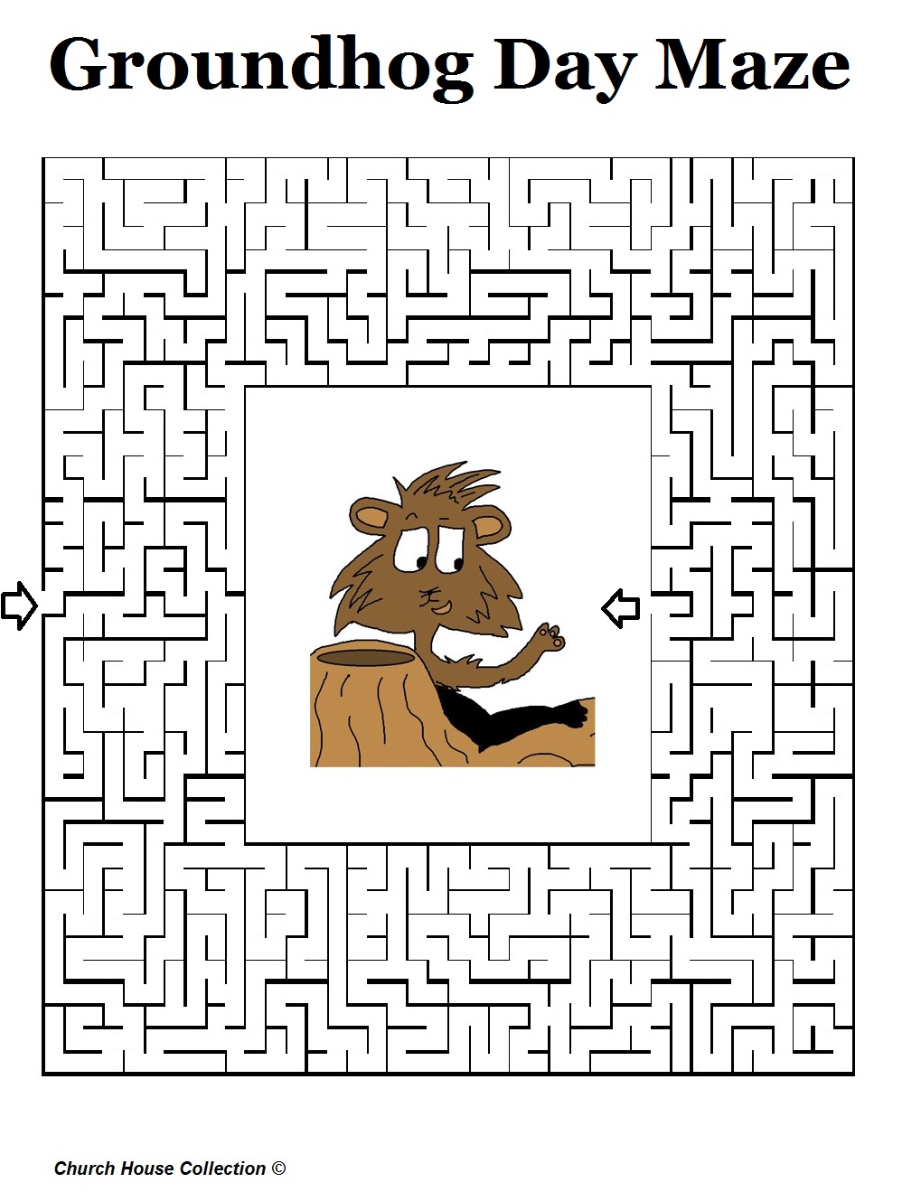 Church house collection blog groundhog day mazes for school teachers