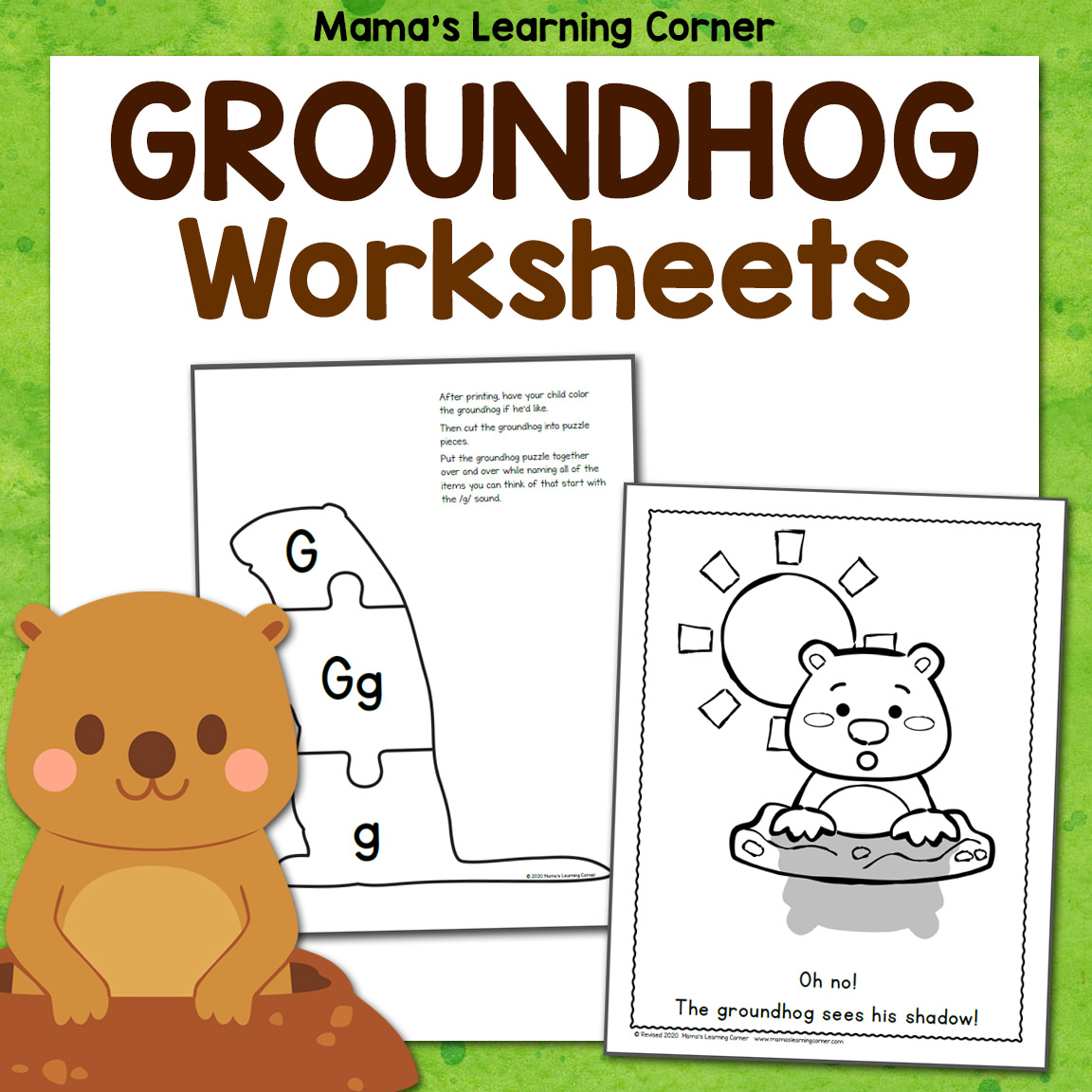 Groundhog day worksheets