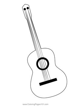 Top guitar coloring page free printable ideas and inspiration