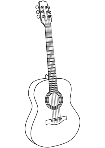 Guitar coloring page free printable coloring pages