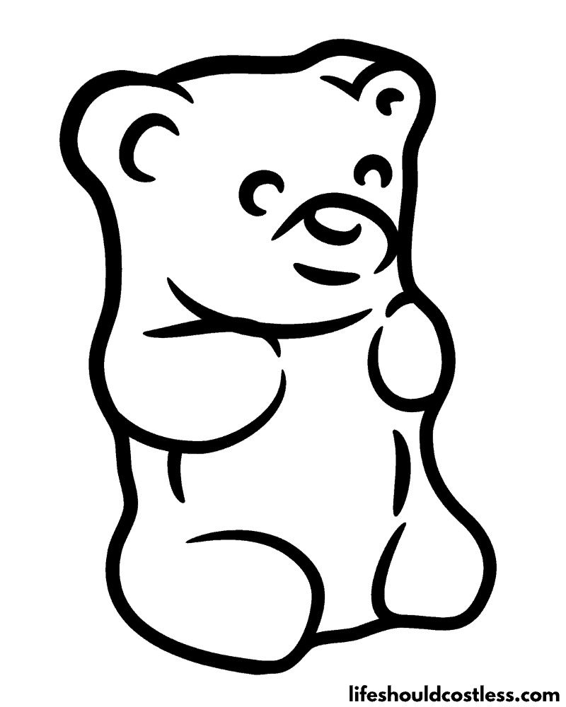 Bear coloring pages free printable pdf templates