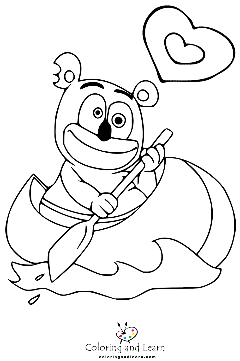 Gummy bear coloring pages