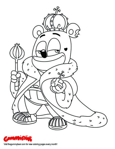 Download a may gummibãr printable coloring page