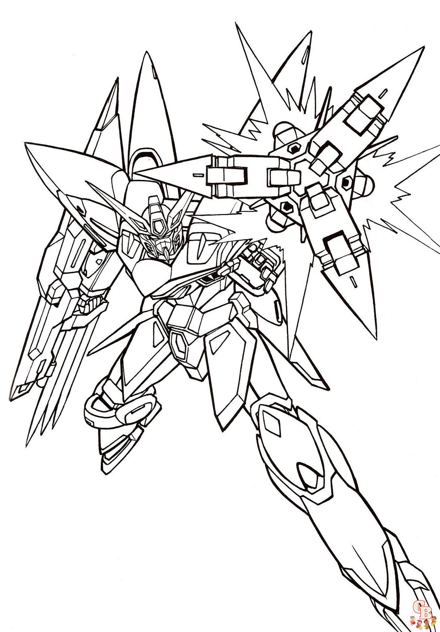 Free gundam coloring pages