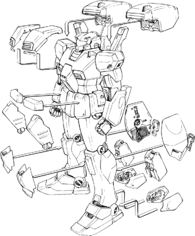 Gundam coloring page free printable coloring pages