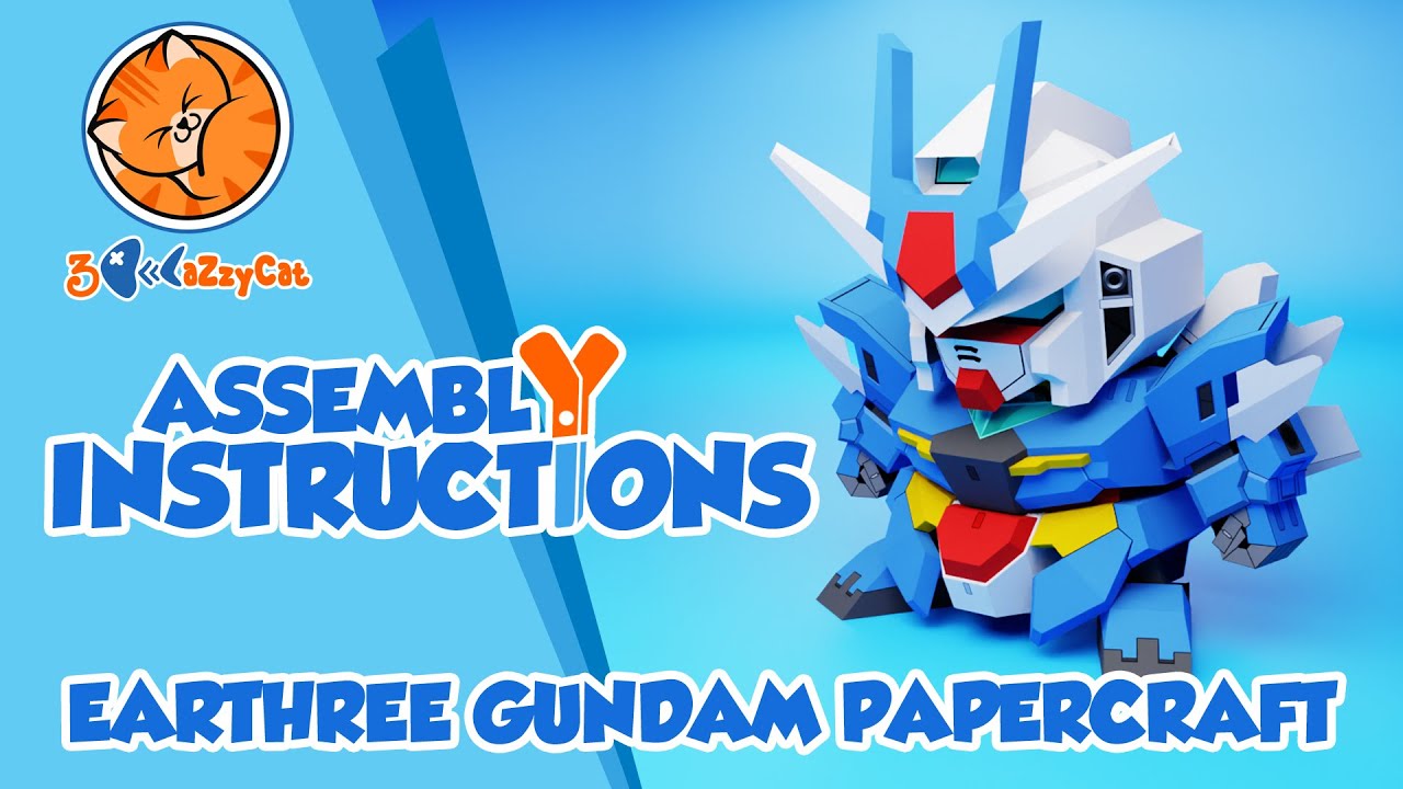 Earthree gundam papercraft assembly instructions