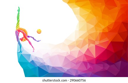 Gymnastics backgrounds stock vectors images vector art