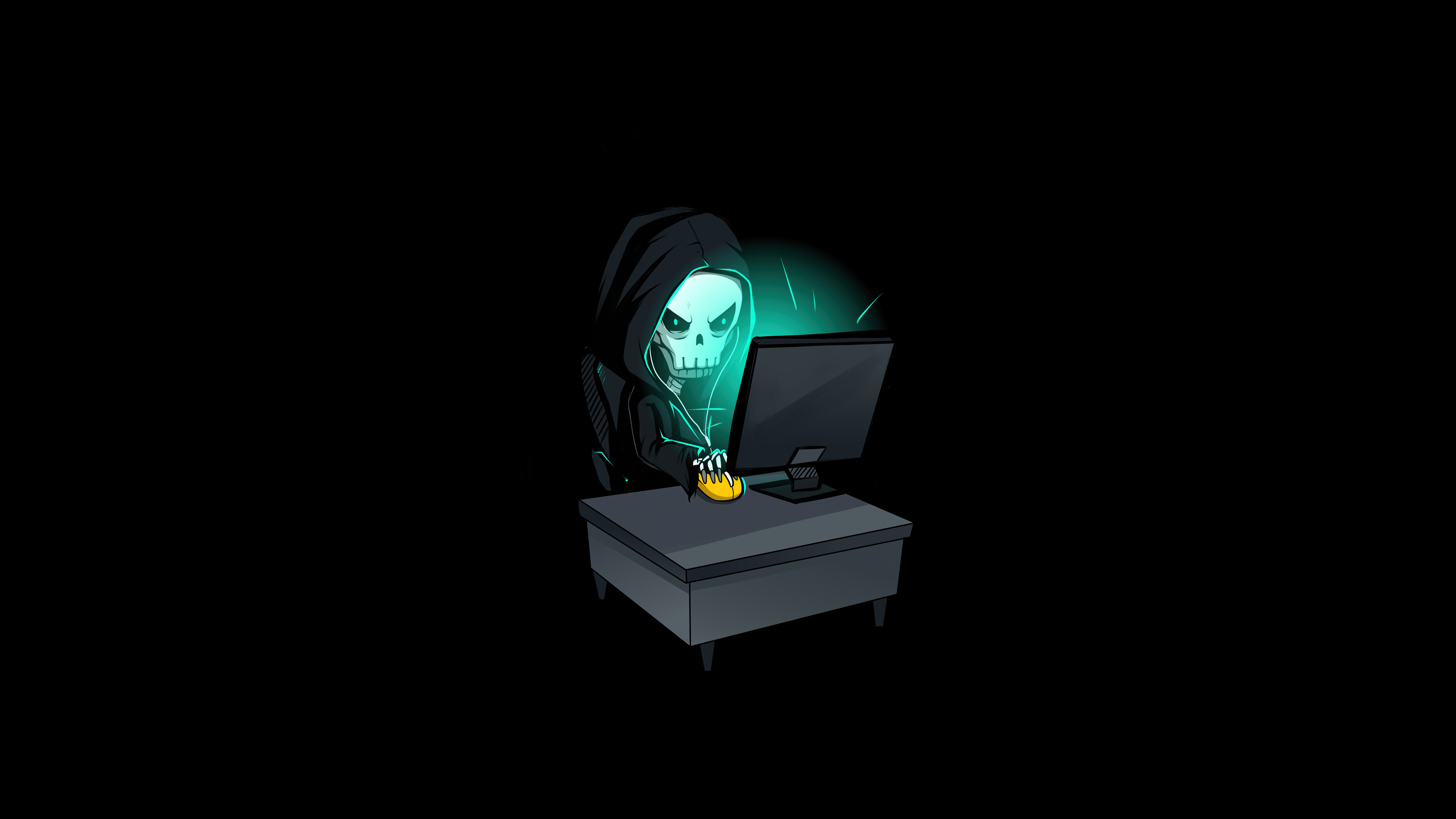 Skull hacking time k hd artist k wallpapers images backgrounds photos and pictures