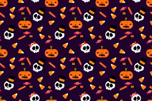 Colorful halloween candy grafik von thanapornpinp