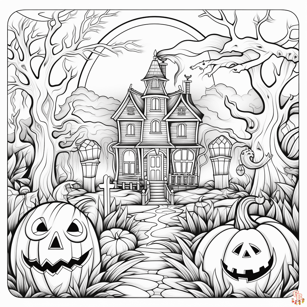 Halloween coloring pages to print for kids