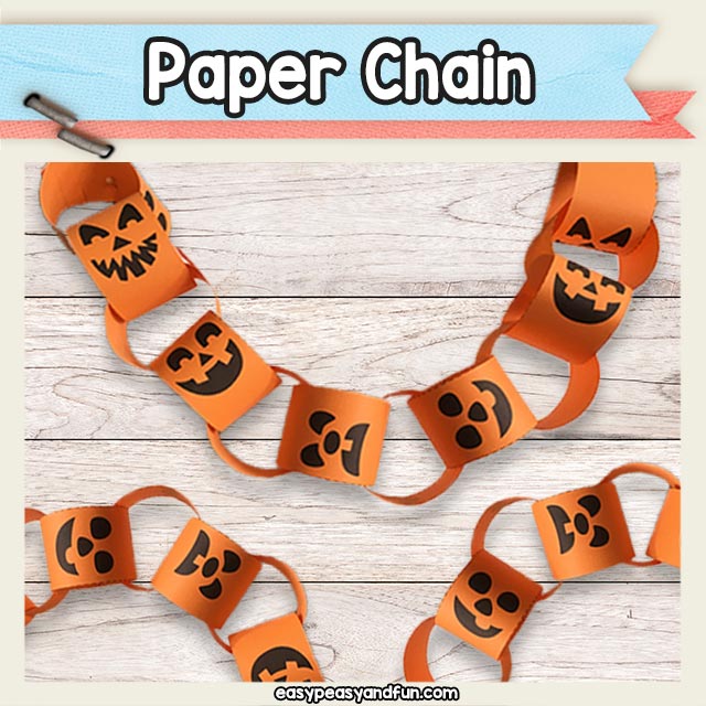 Halloween paper chain template â easy peasy and fun hip