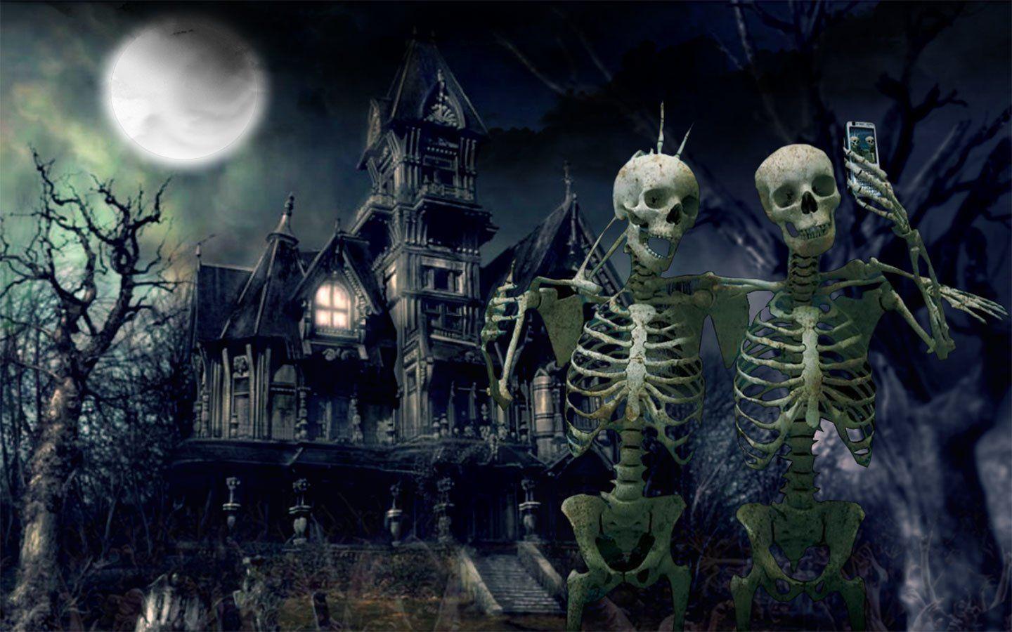 Halloween skeletons wallpapers